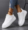Baskets décontractées pour femmes - sneakers blanches tendance et