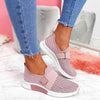 Baskets femme à enfiler - chaussures décontractées légères et respirantes