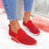 Baskets femme à enfiler - chaussures décontractées légères et respirantes