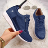 Baskets femmes - chaussures grises polyvalentes à lacets avec un excellent soutien