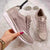 Baskets femmes - chaussures grises polyvalentes à lacets avec un excellent soutien