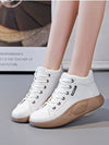 Baskets montantes - chaussures stylées et douillettes pour femmes