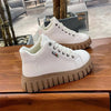 Baskets montantes pour femmes - chaussures tendance avec semelle chunky blanche