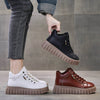 Baskets montantes pour femmes - chaussures tendance avec semelle chunky blanche