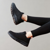Baskets noires - sneakers respirants et douillets pour femmes