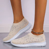 Baskets orthopédiques à enfiler - chaussures tendance pour femmes avec détails pailletés
