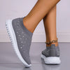 Baskets orthopédiques à enfiler - chaussures tendance pour femmes avec détails pailletés