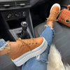 Baskets plateforme relaxantes - chaussures tendance pour femmes avec semelle ergonomique haute