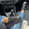 Baskets plateforme relaxantes - chaussures tendance pour femmes avec semelle ergonomique haute