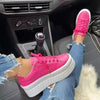 Baskets plateforme relaxantes - chaussures tendance pour femmes avec semelle ergonomique haute