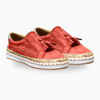 Baskets pour femmes - chaussures à enfiler stylées avec détail à pompons