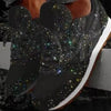 Baskets scintillantes pour femmes - chausseurs sportifs stylés et agréables