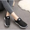 Baskets slip-on pour femmes - chaussures de marche légères et confortables