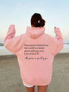 Sweatshirt oversized avec citation inspirante - sweat décontracté pour femmes
