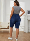 Shorts en denim pour femmes - bermudas taille haute au look décontracté, polyvalents pour les sorties estivales
