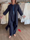 Tunique femme en lin mélangé légère - élégante vie quotidienne avec détails chic