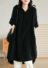Robe chemise en lin pour femmes - vert jade pour un look décontracté au quotidien, coupe relaxée et options de style polyvalentes