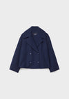 Blazer court pour femmes - veste chic à double boutonnage pour le bureau et les soirées