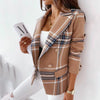 Blazer à carreaux - veste chic pour femmes