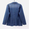 Blazer en jean - élégante veste en denim bleue pour femmes