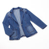 Blazer en jean - élégante veste en denim bleue pour femmes