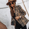 Blazer en tweed - veste tailleur élégante pour femmes
