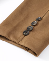 Blazer en velours pour femmes - élégant manteau oversize marron