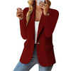 Blazer femme - veste structurée à manches longues avec poches