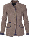 Blazer gris ajusté - élégante veste en laine pour femmes