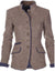 Blazer gris ajusté - élégante veste en laine pour femmes