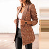 Blazer long ajusté - veste élégante pour occasions sophistiquées