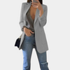 Blazer long élégant - veste cintrée pour femme
