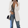 Blazer long élégant - veste cintrée pour femme