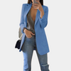 Blazer long élégant - veste cintrée pour femme