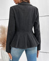 Blazer peplum ajusté - veste élégante pour le bureau