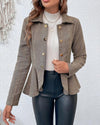 Blazer peplum ajusté - veste élégante pour le bureau