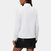 Blouse à volants pour femmes - chemise blanche à manches longues élégante