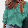 Blouse à volants pour femmes - haut léger et élégant