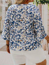 Blouse décontractée - blouse à motifs floraux élégante pour femmes