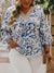Blouse décontractée - blouse à motifs floraux élégante pour femmes