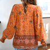 Blouse en imprimé floral - top léger et élégant pour femmes