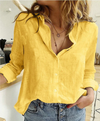 Blouse en lin - chemisier décontracté pour femmes