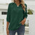 Blouse femme - élégante blouse verte à manches trois-quarts pour tous les jours