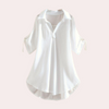 Blouse fluide - top chic à décolleté en v pour femmes