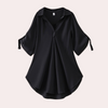Blouse fluide - top chic à décolleté en v pour femmes