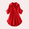 Blouse fluide - top chic à décolleté en v pour femmes