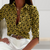 Blouse imprimée femme - top élégant au motif grec