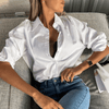 Blouse oversize en mélange de coton pour un look décontracté au quotidien – chemise ample pour femmes