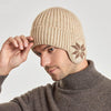 Bonnet relaxant avec protège-oreilles - bonnette tricotée classique pour femmes