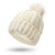 Bonnet tricoté - chapeau d'hiver pour femmes avec pompon en fausse fourrure